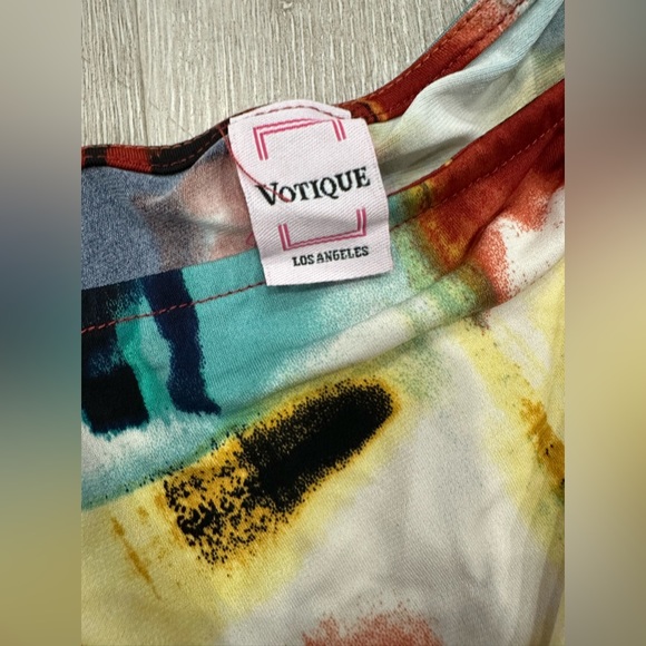 Votique Los Angeles Woman's Mini Dress Contemporary Print Size M - Picture 5 of 16